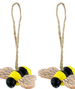 1036 PENDENTIFS EN BOIS BIENEN 6P